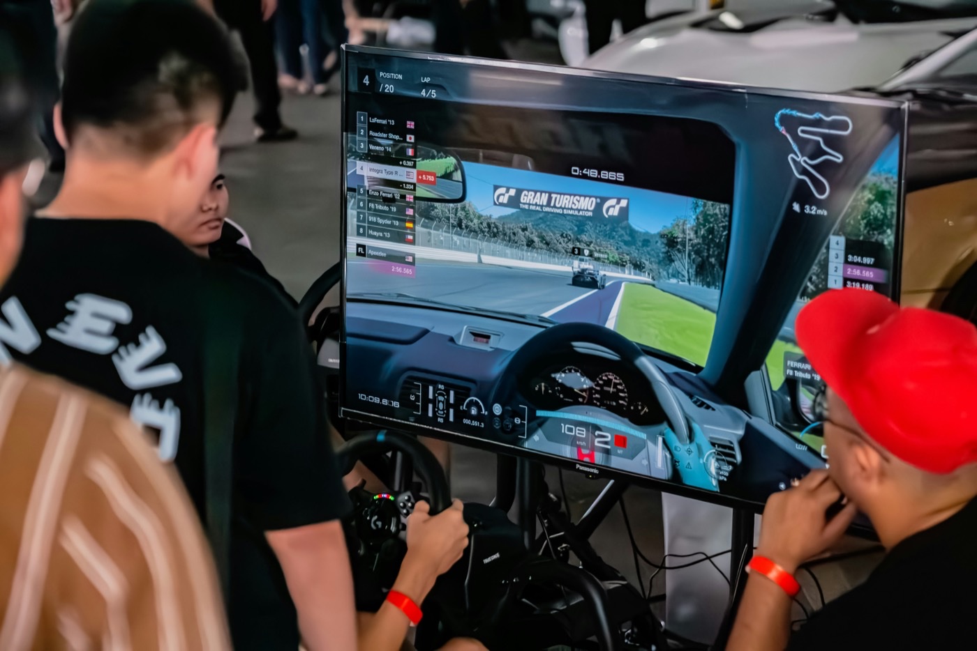 Coaching on the sim rig
