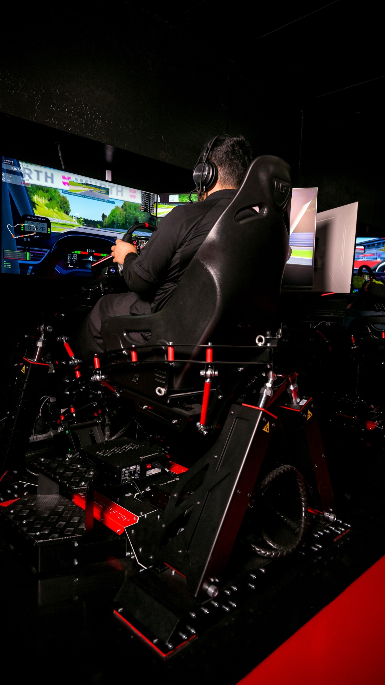 Drifting on the sim rig